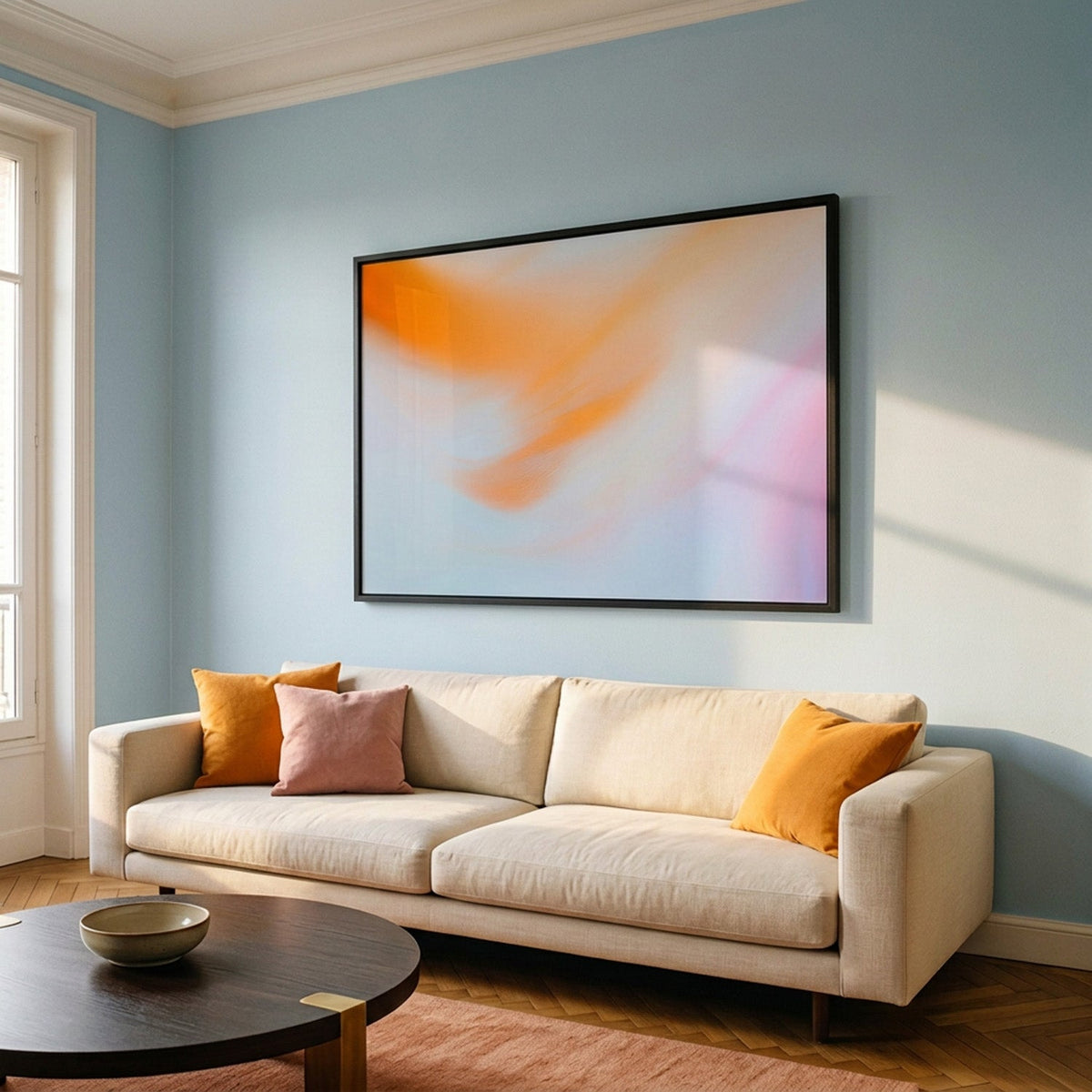 In Between series: abstract ink wall art, framed fine art print — Beau Edition