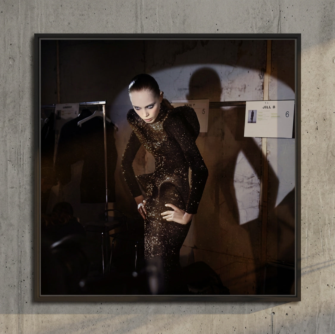 The Other Side of the Picture series: backstage fashion photographs, framed fine art print — Beau Edition