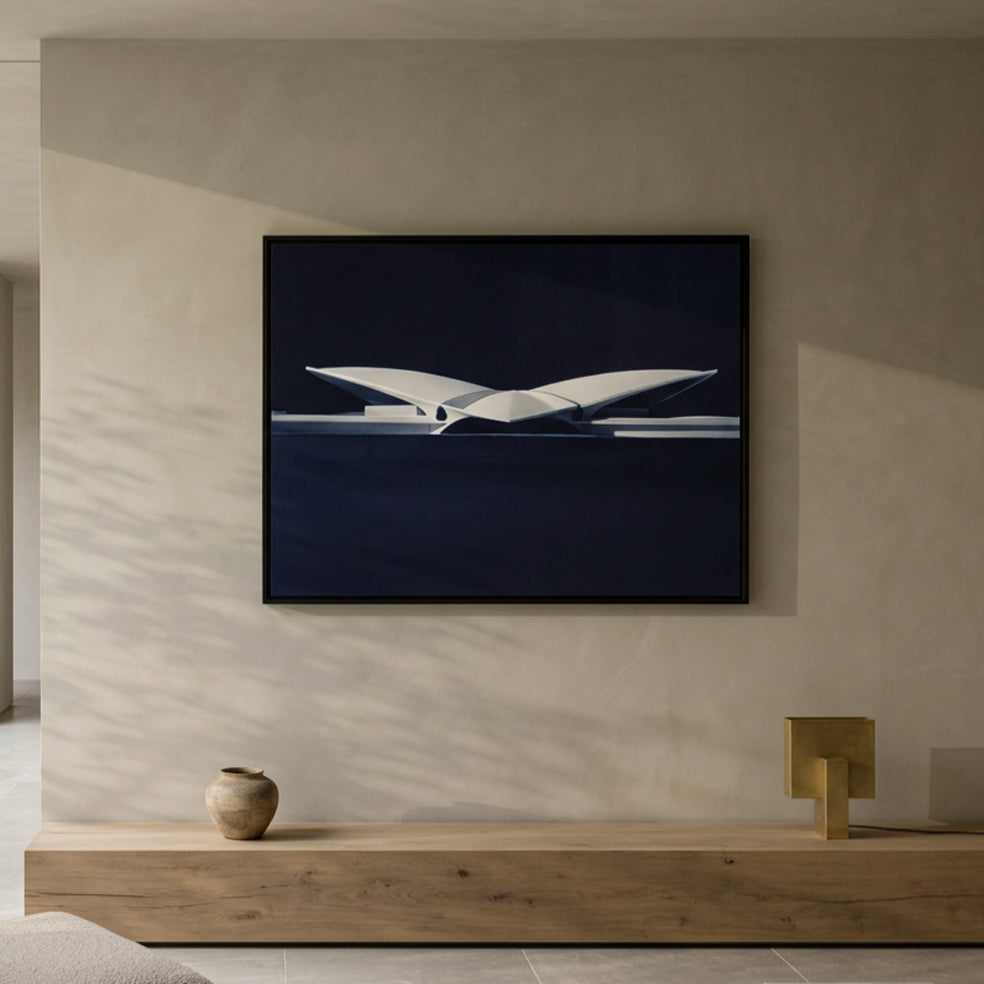 TWA Flight Center series: Eero Saarinen architecture photographs, framed fine art print — Beau Edition