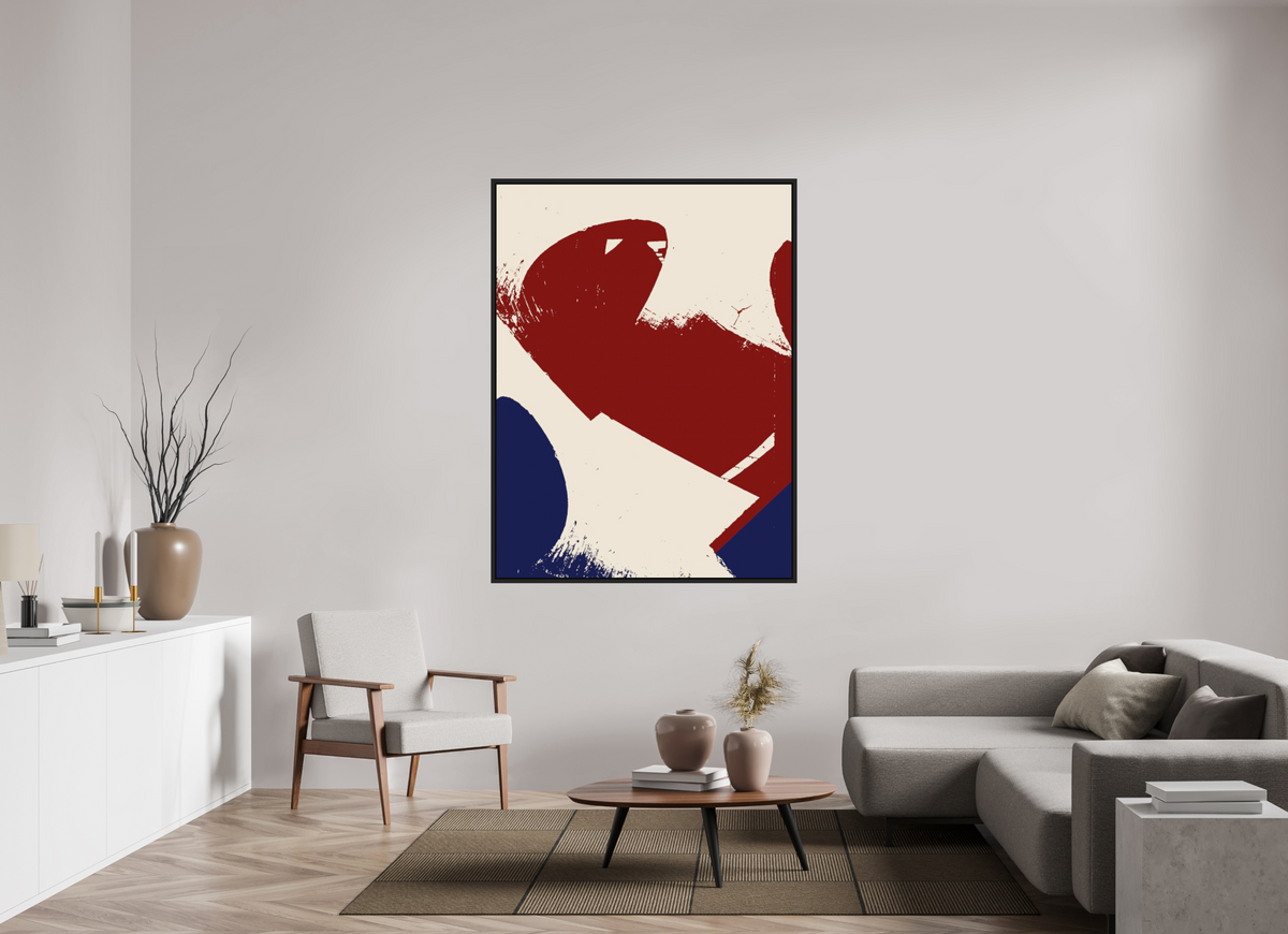 120 x 160 cm, Black matt floater frame ink-01