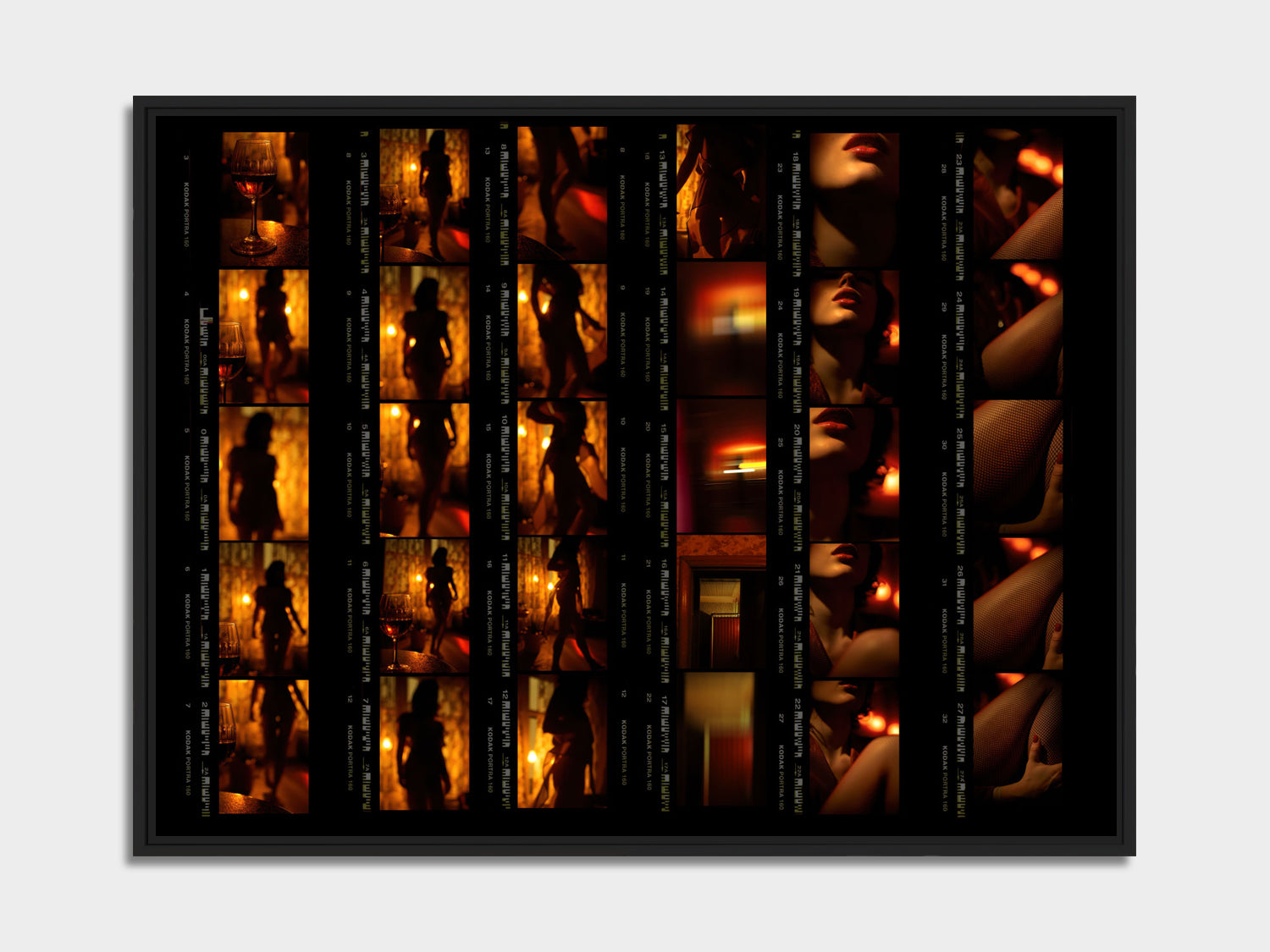 Chambre Rouge — Contact Sheet. Limited edition of 25