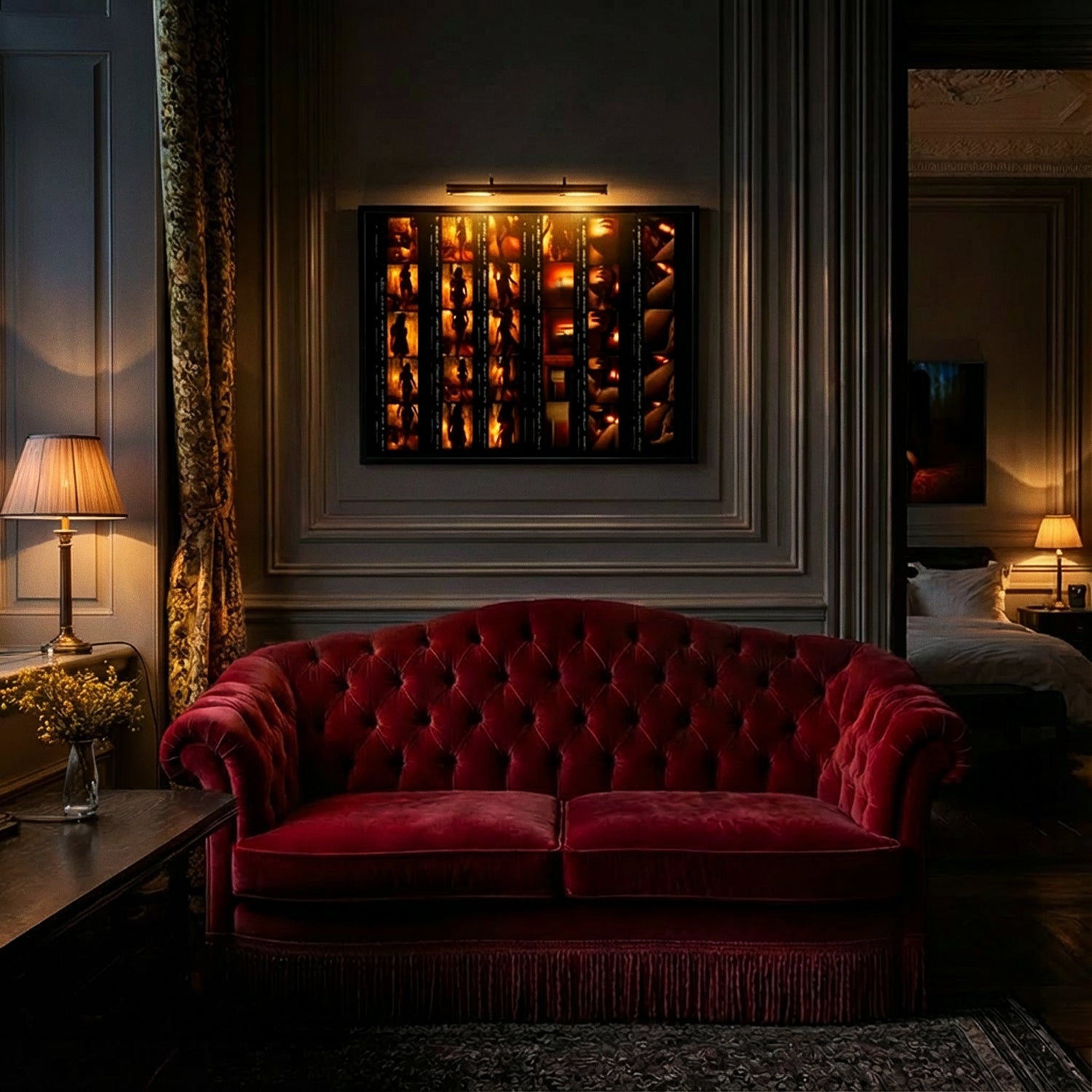 Chambre Rouge — Contact Sheet. Limited edition of 25