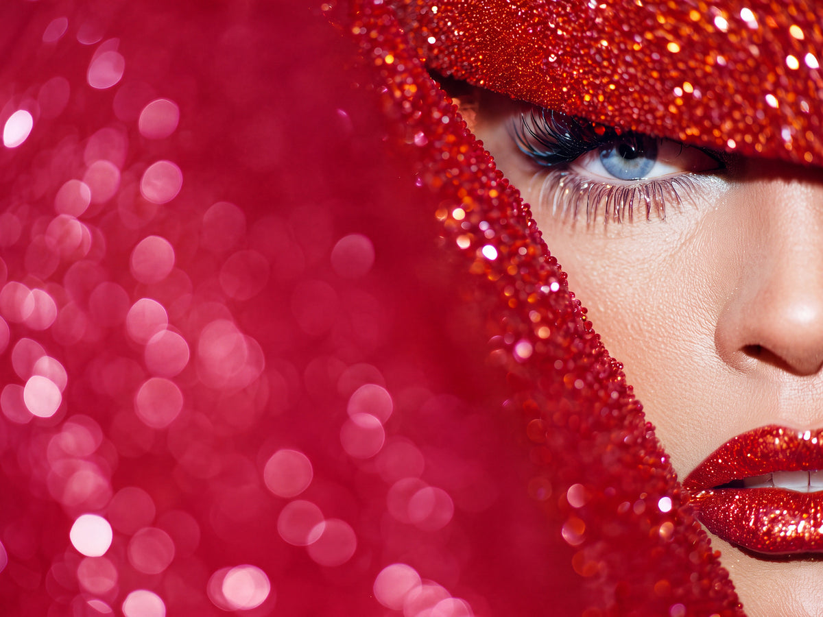 Electric Summer 05 – glitter and red lipstick fine art print | Beau Edition