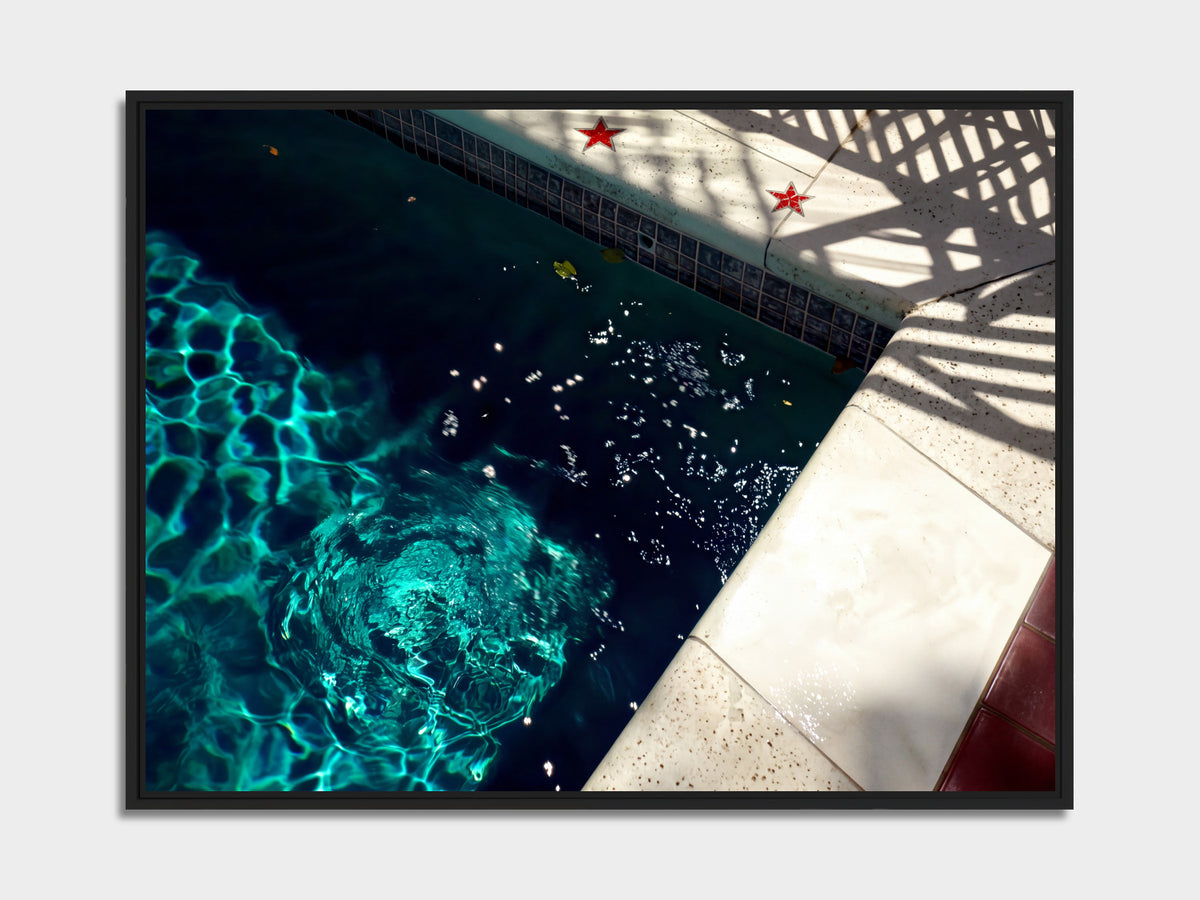 Electric Summer 11 – motel pool fine art print, black matt floater frame | Beau Edition
