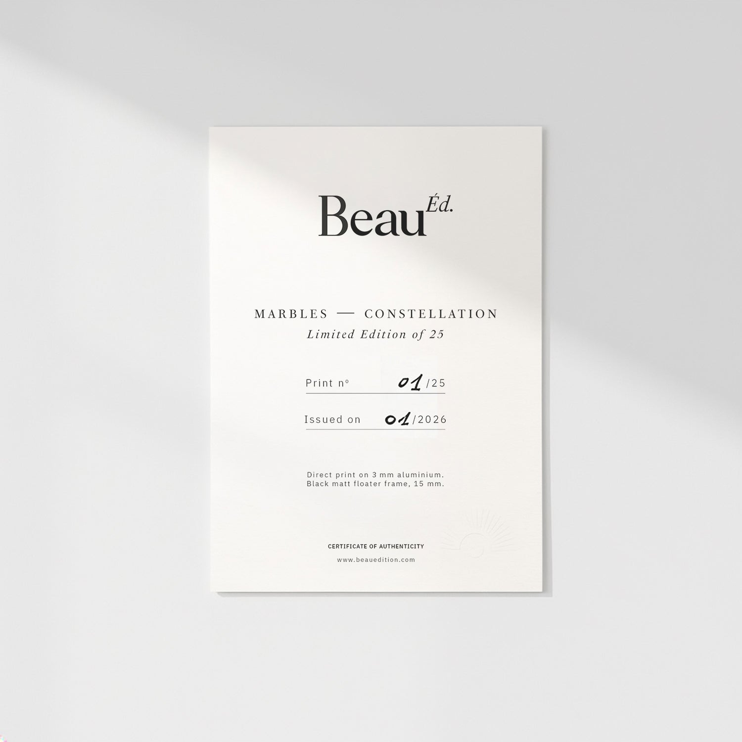 Marbles — Constellation. Limited edition of 25 – fine art photography print, limited edition artwork | Beau Edition