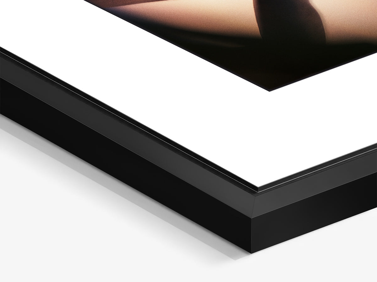 Mauritius 10 – black matt floater frame close-up, Mahebourg fine art print | Beau Edition