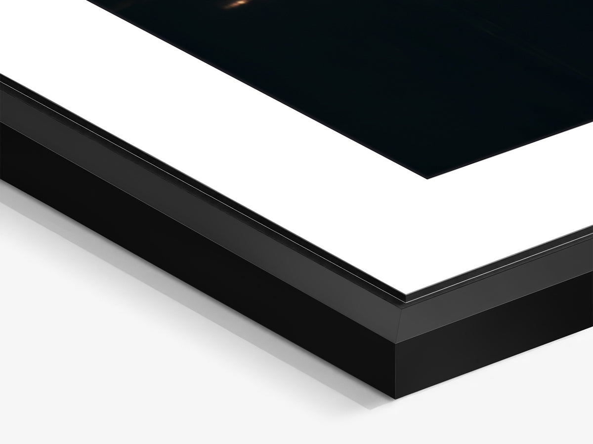 Mauritius 16 – black matt floater frame close-up, seven cascades fine art print | Beau Edition