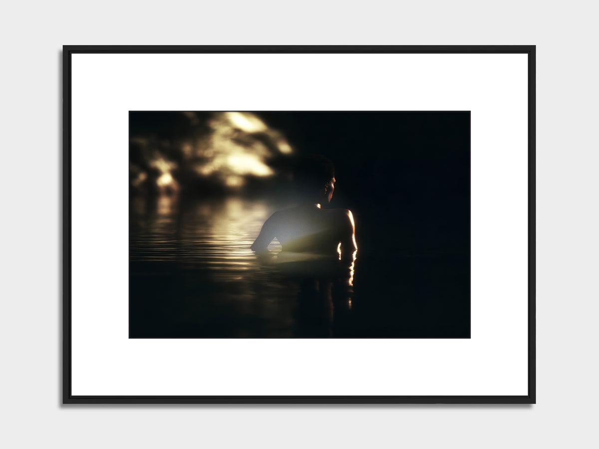 Mauritius 16 – seven cascades fine art print, black matt floater frame | Beau Edition