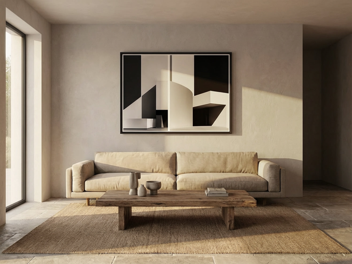 Monolith 02 – décoration murale d'intérieur, tirage photographique minéral noir et blanc | Édition Beau
