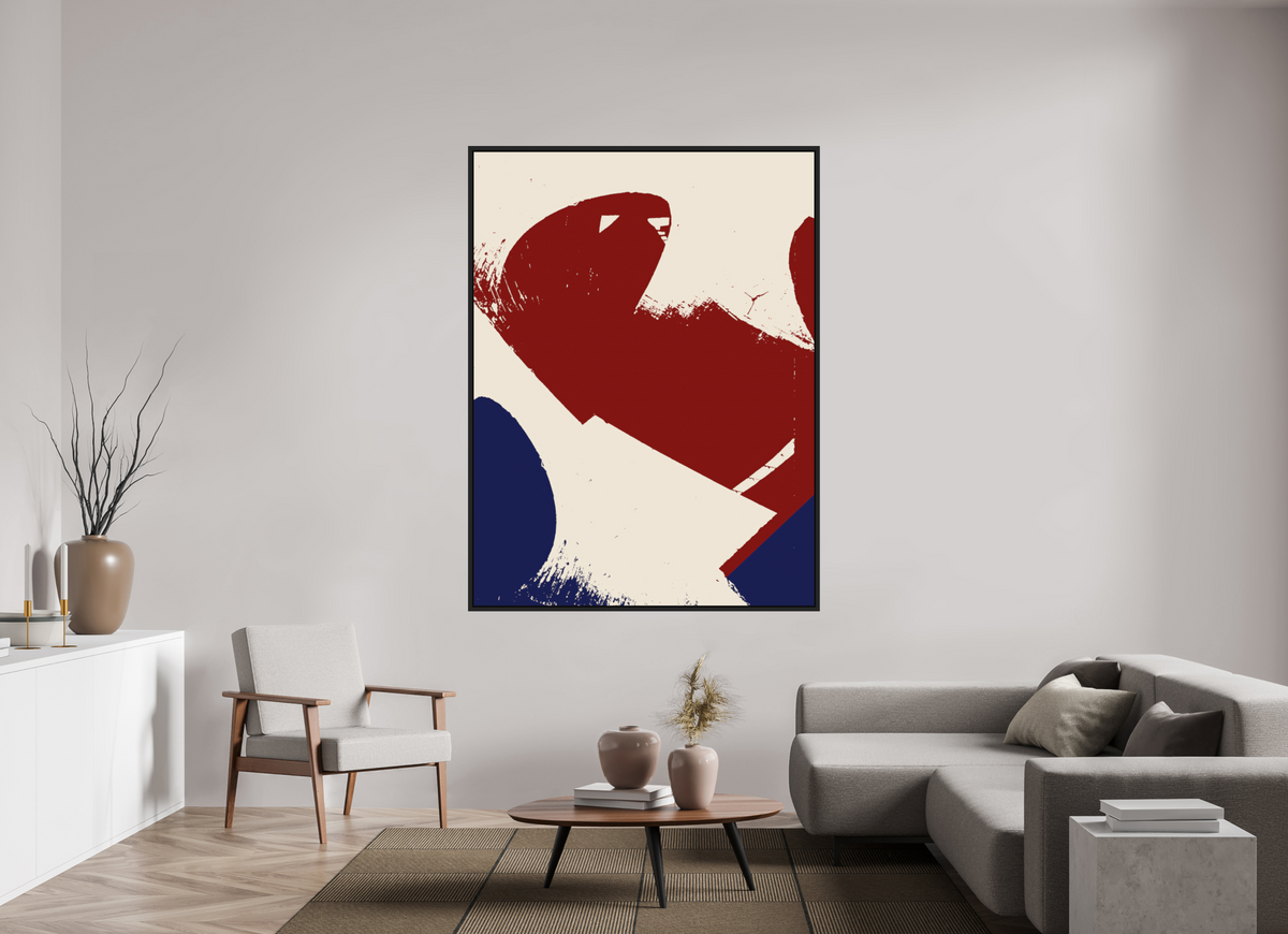 135 x 180 cm, Black matt floater frame ink-01