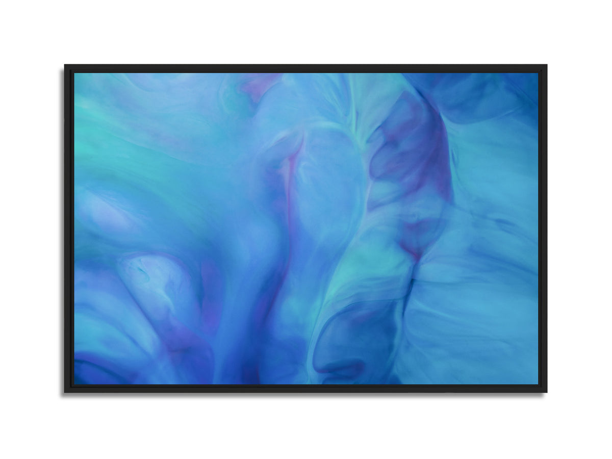 In Between 09 – ink in water fine art print, black matt floater frame | Beau Edition