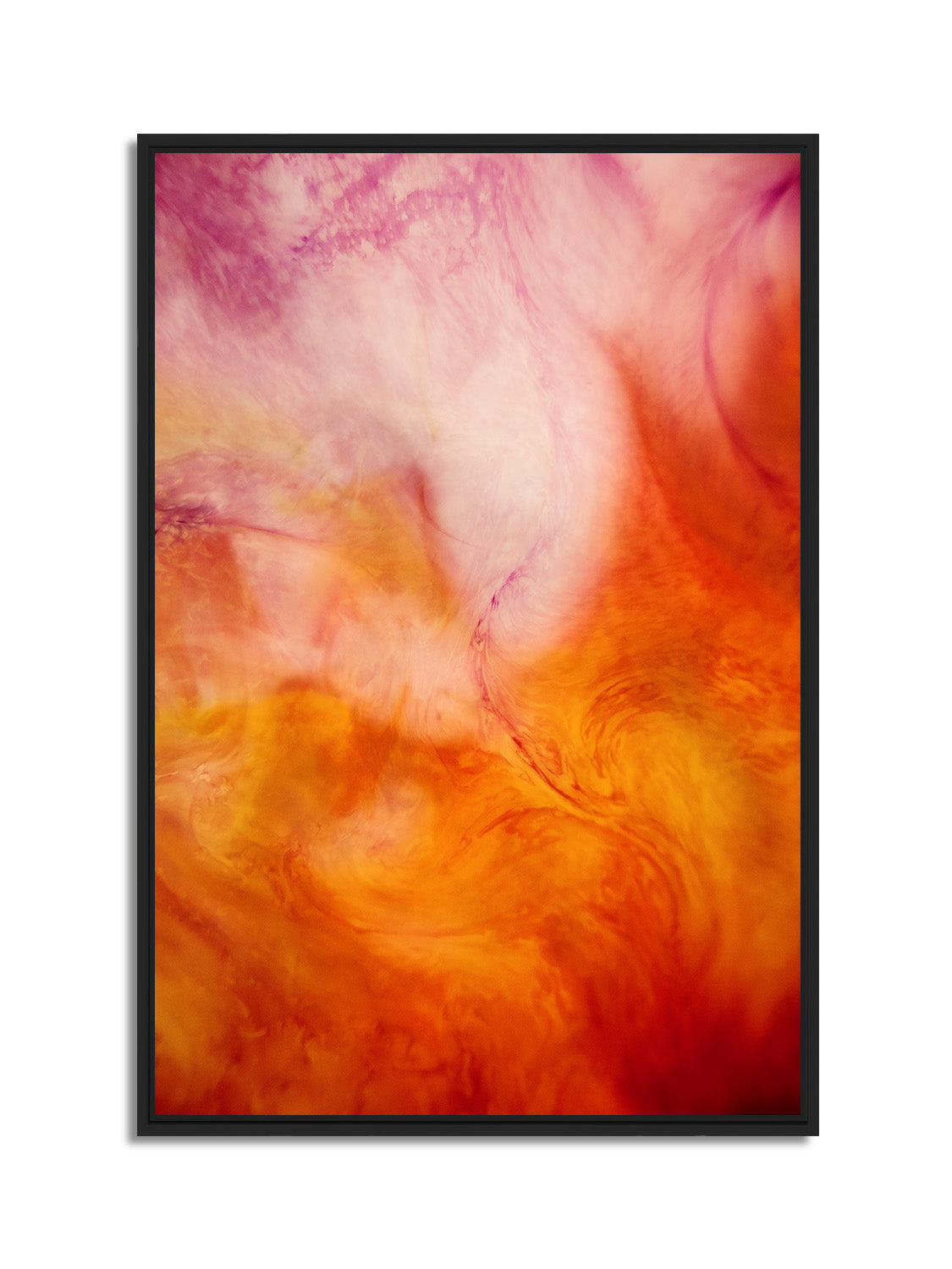 In Between 10 – ink in water fine art print, black matt floater frame | Beau Edition