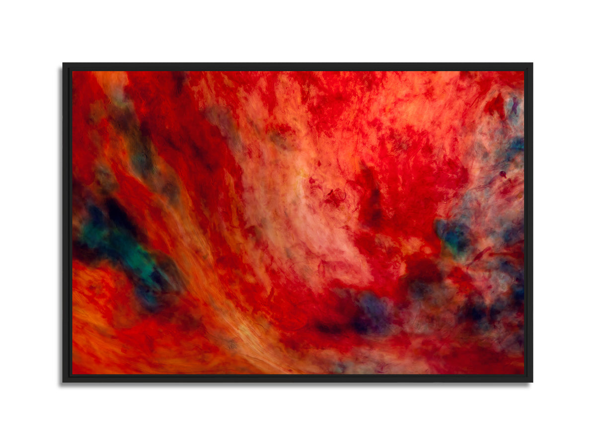 In Between 14 – ink in water fine art print, black matt floater frame | Beau Edition