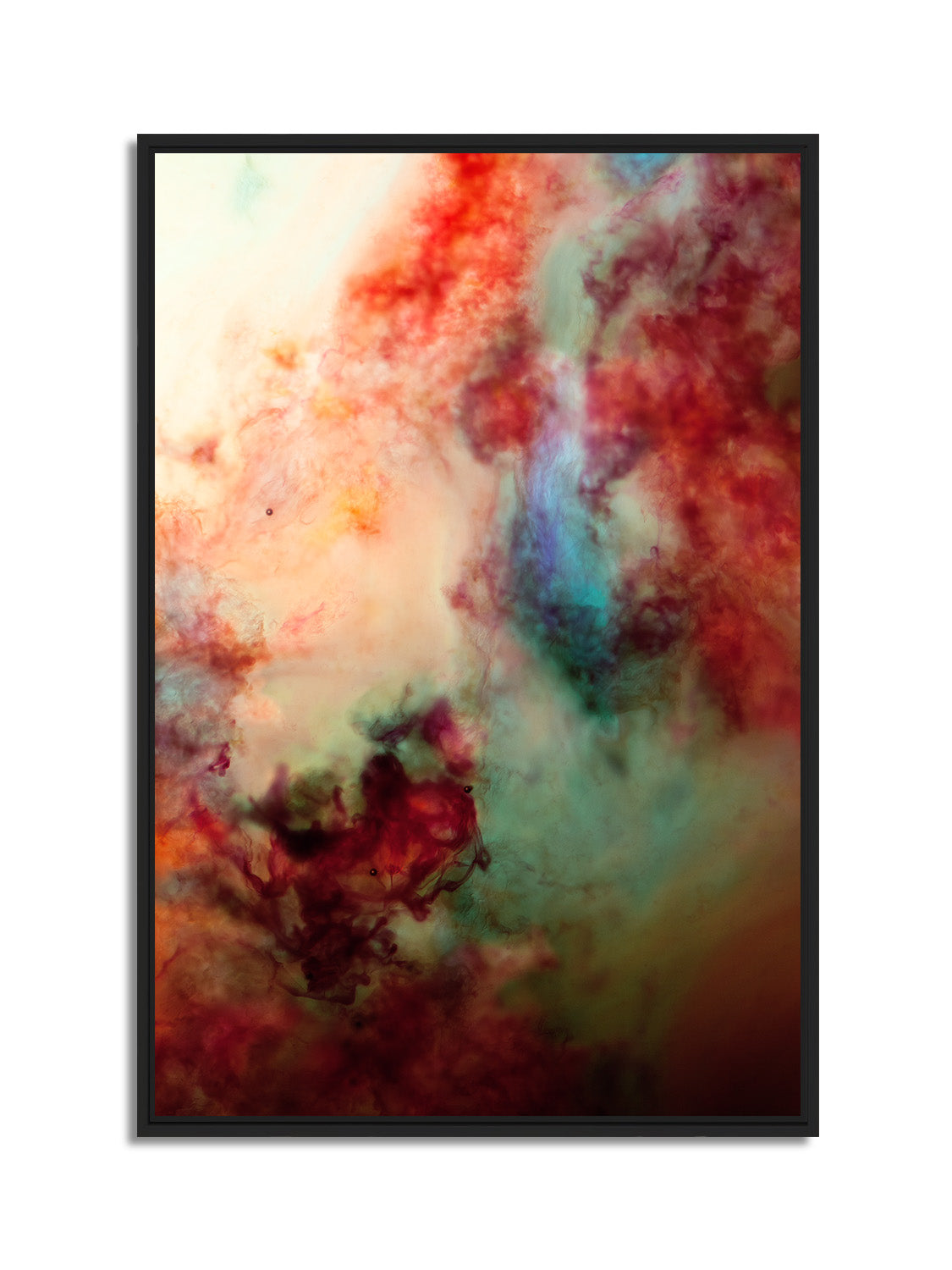 In Between 15 – ink in water fine art print, black matt floater frame | Beau Edition