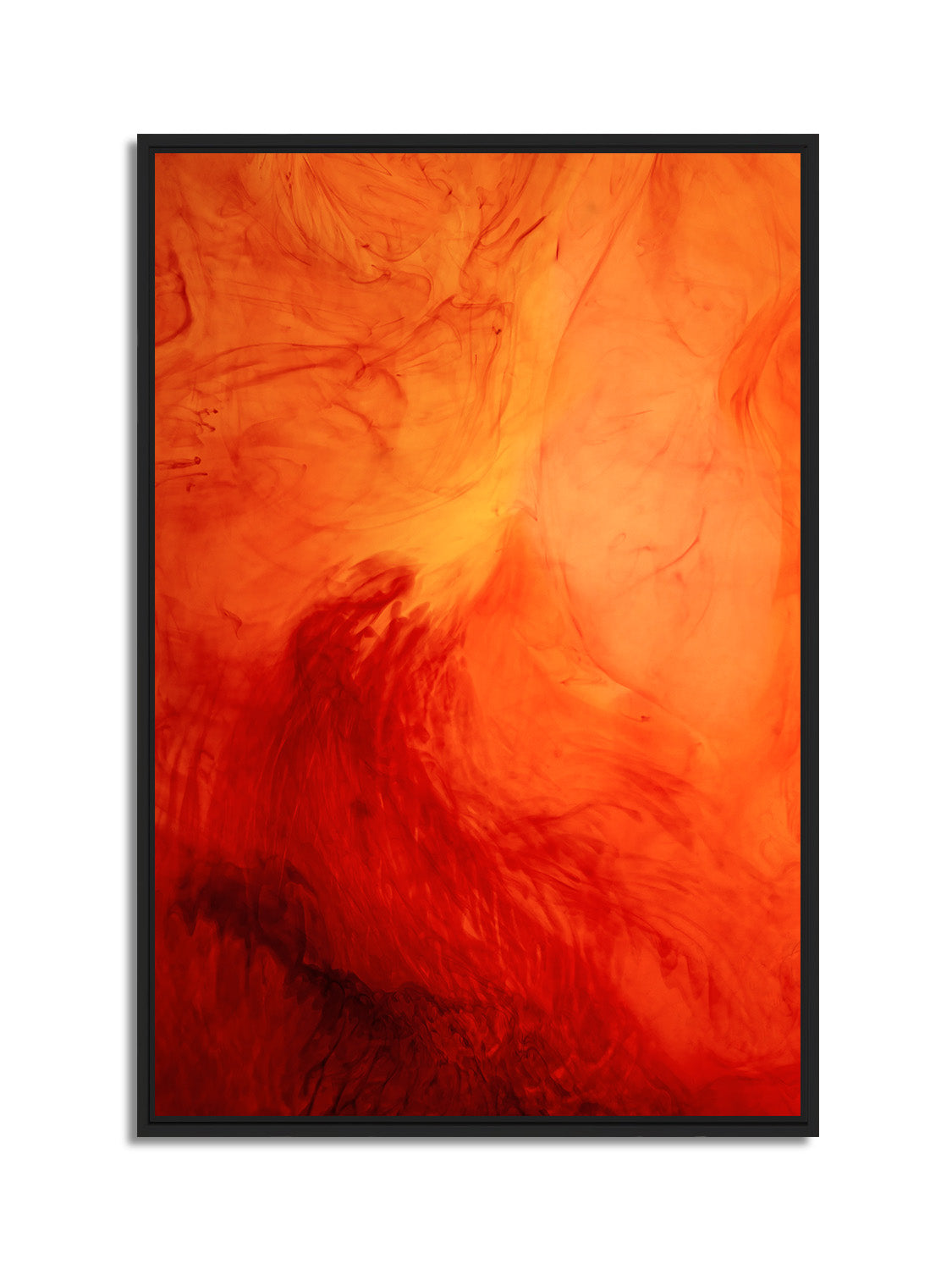 In Between 17 – ink in water fine art print, black matt floater frame | Beau Edition