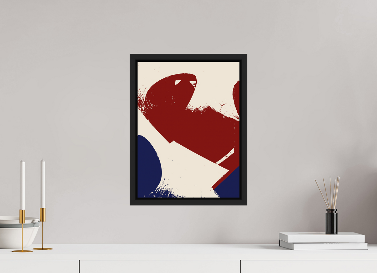 30 x 40 cm, Black matt floater frame ink-01