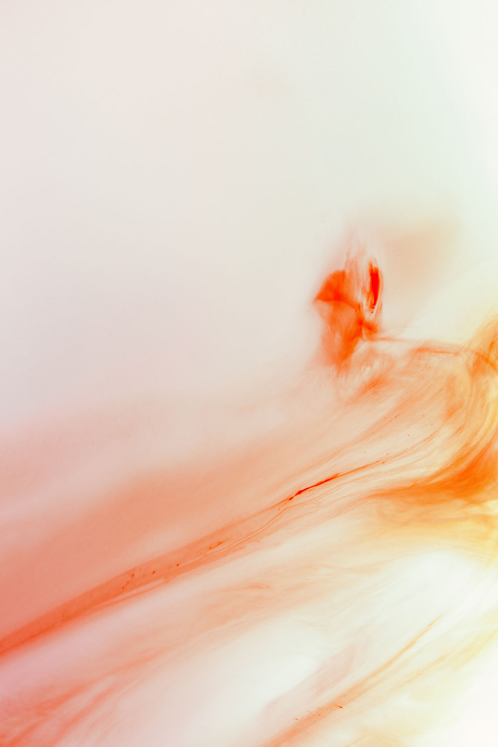 In Between 04 – orange ink glint on cream, fine art print | Beau Edition