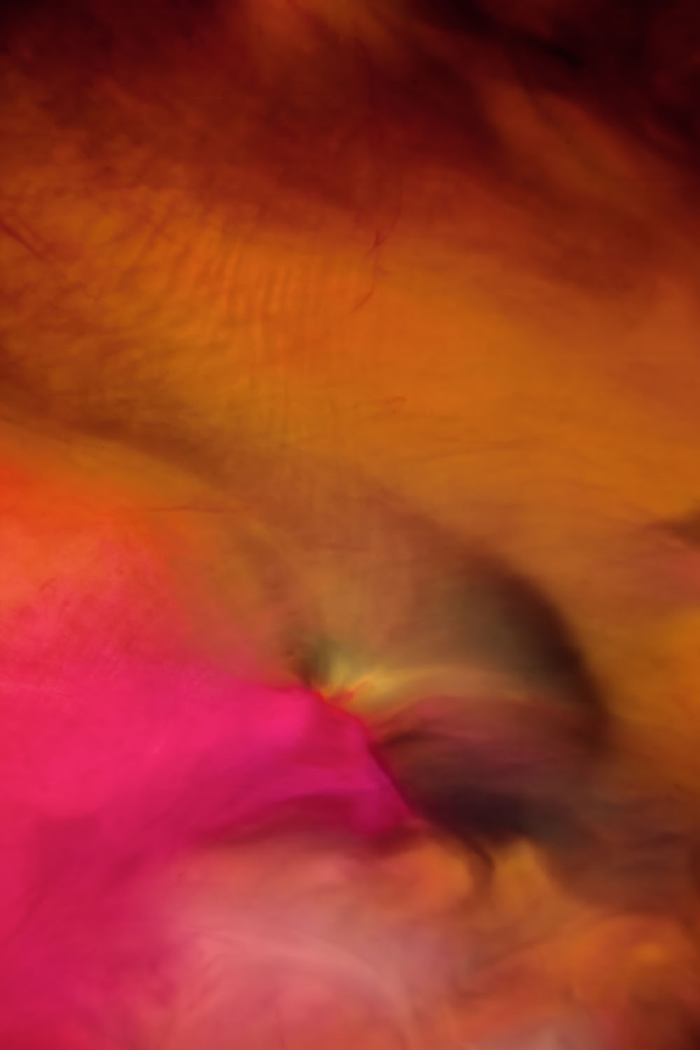 In Between 11 – amber and magenta ink, smoky tones, fine art print | Beau Edition