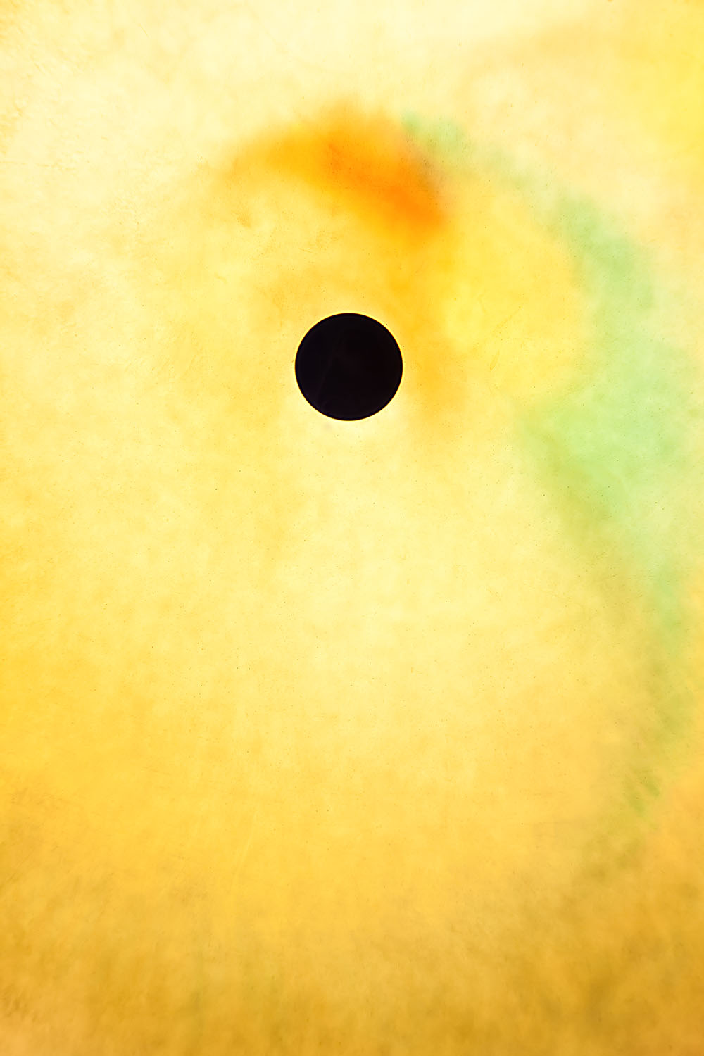 In Between 18 – black sun on yellow ink, fine art print | Beau Edition