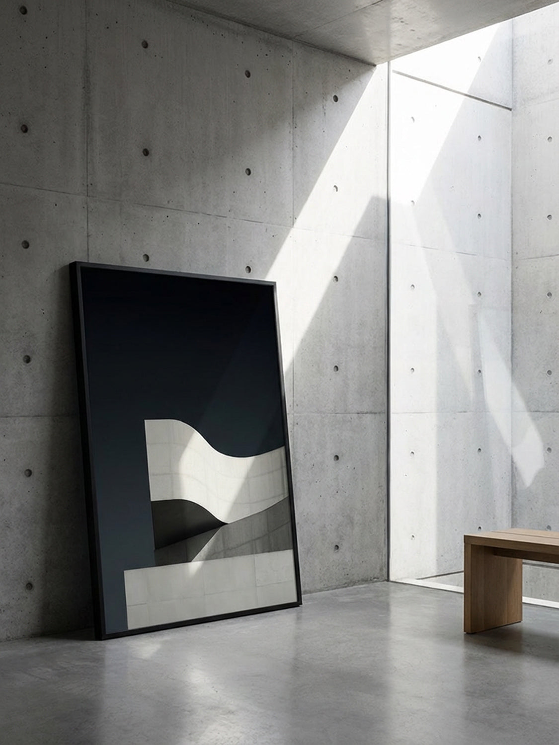 Monolith 03 – décoration murale d'intérieur, tirage photographique minéral noir et blanc | Édition Beau