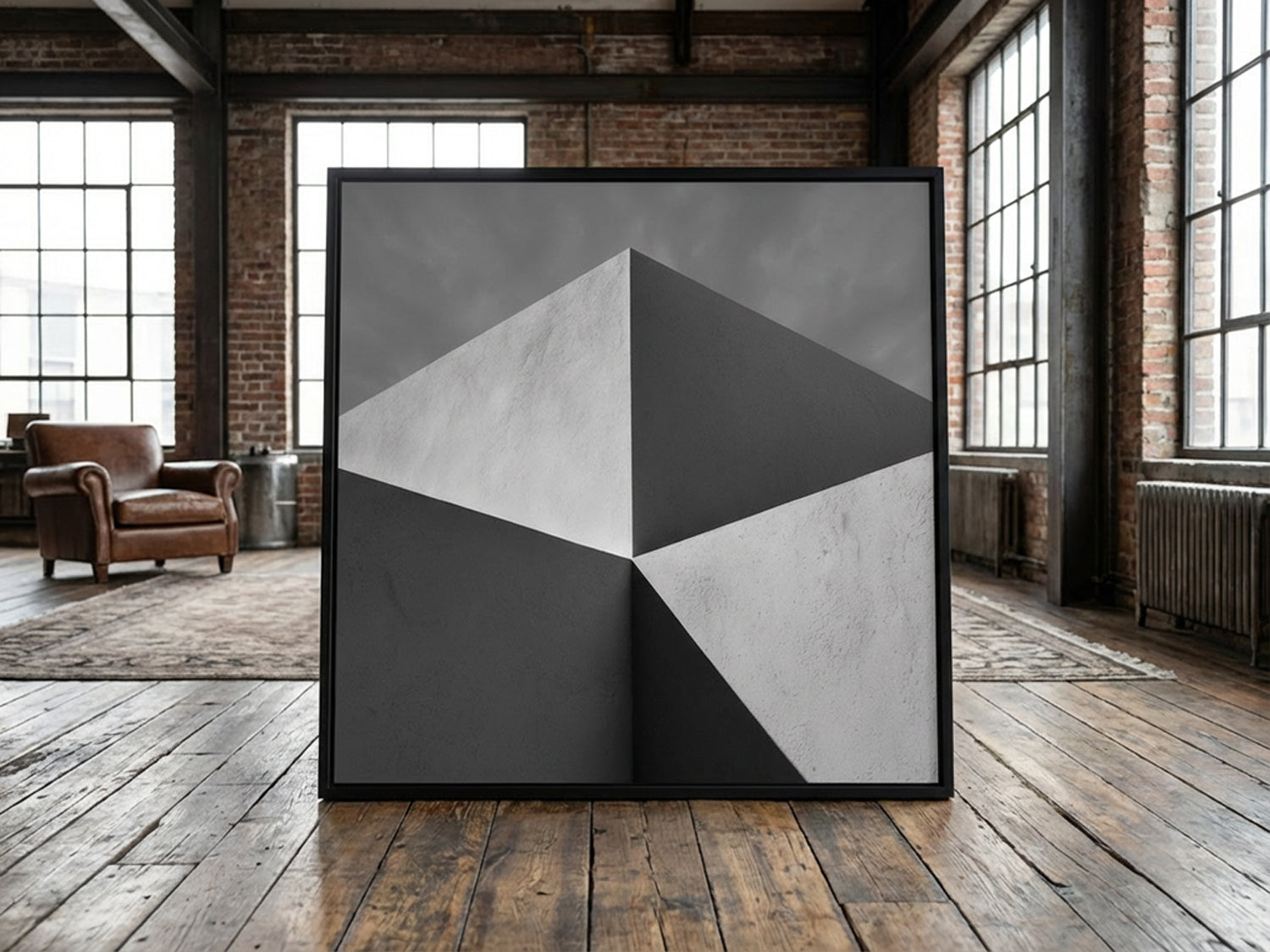 Monoliths 08 – décoration murale d'intérieur, tirage photographique minéral noir et blanc | Édition Beau