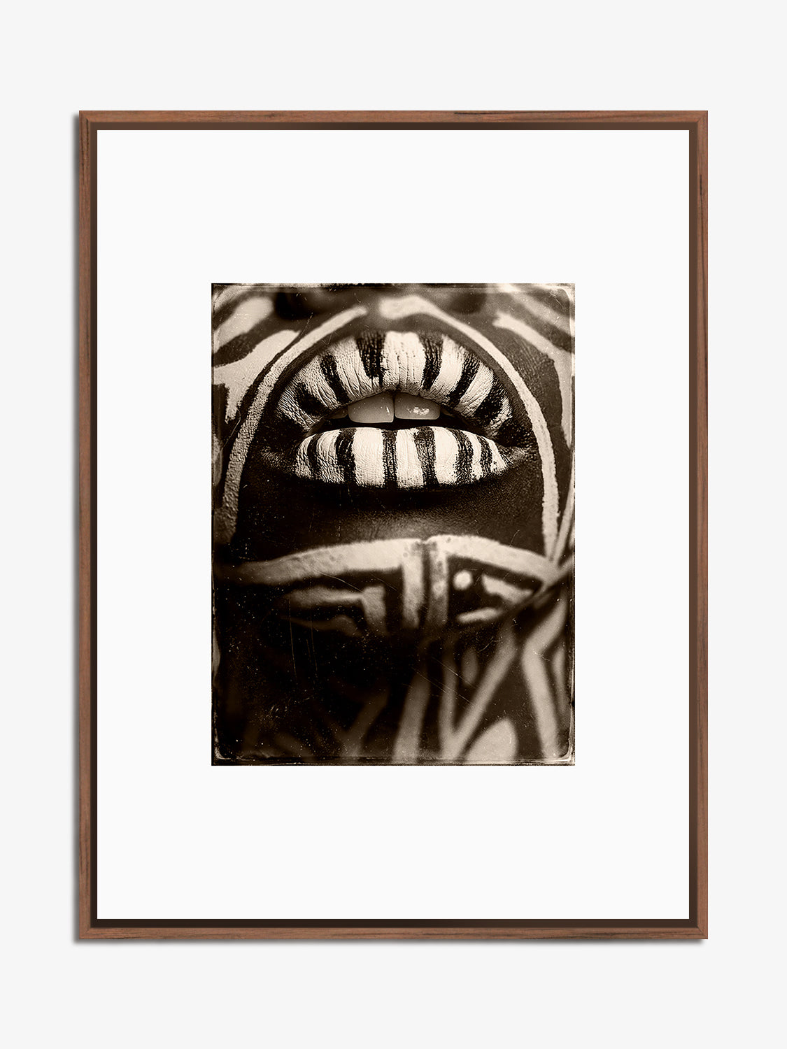Plates 02 – still life fine art photography print, walnut floater frame | Beau Edition