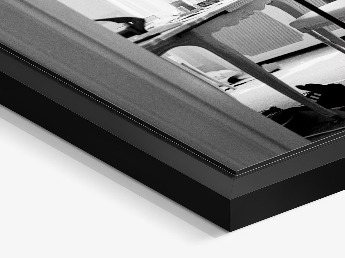 The Other Side of the Picture 01 – black matt floater frame close-up, Olivier Theyskens studio fine art print | Beau Edition