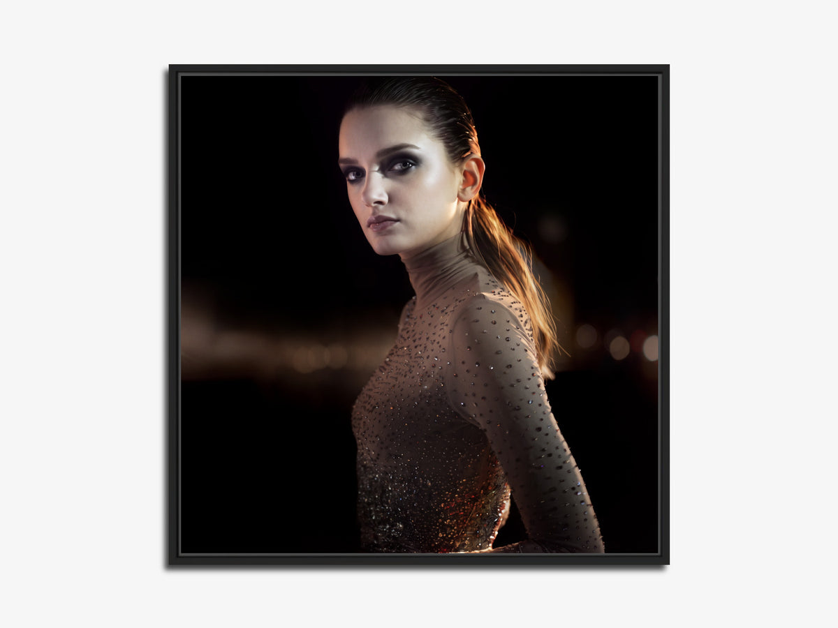 The Other Side of the Picture 08 – Lily Donaldson backstage at Nina Ricci, fine art print, black matt floater frame | Beau Edition